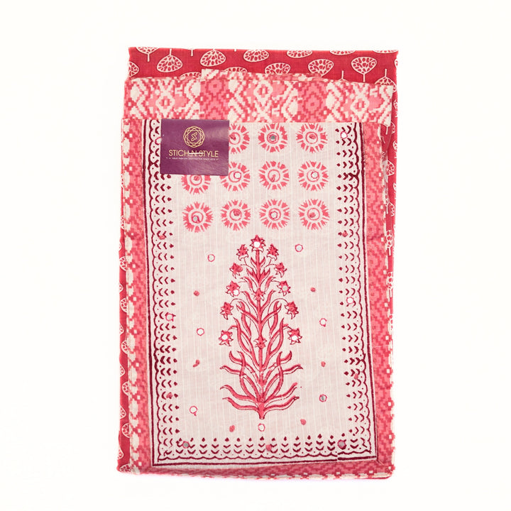 Cotton salwar with all over print and yoke work.