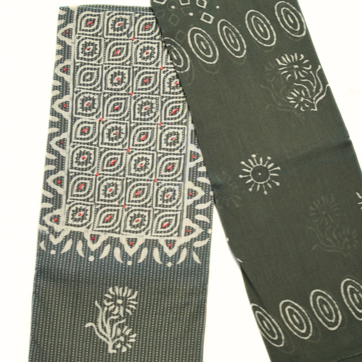 Cotton salwar sets with yoke work.