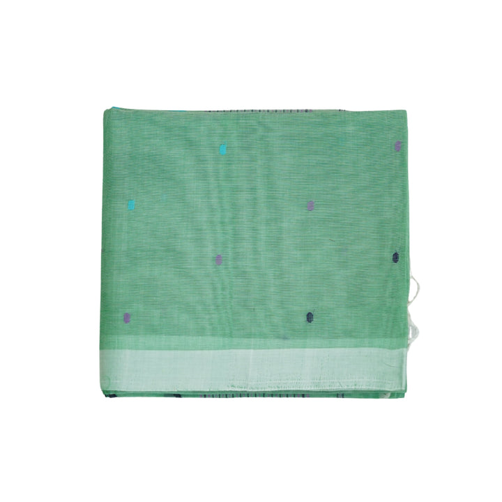 Bengal cotton saree with jamdhani weaving.