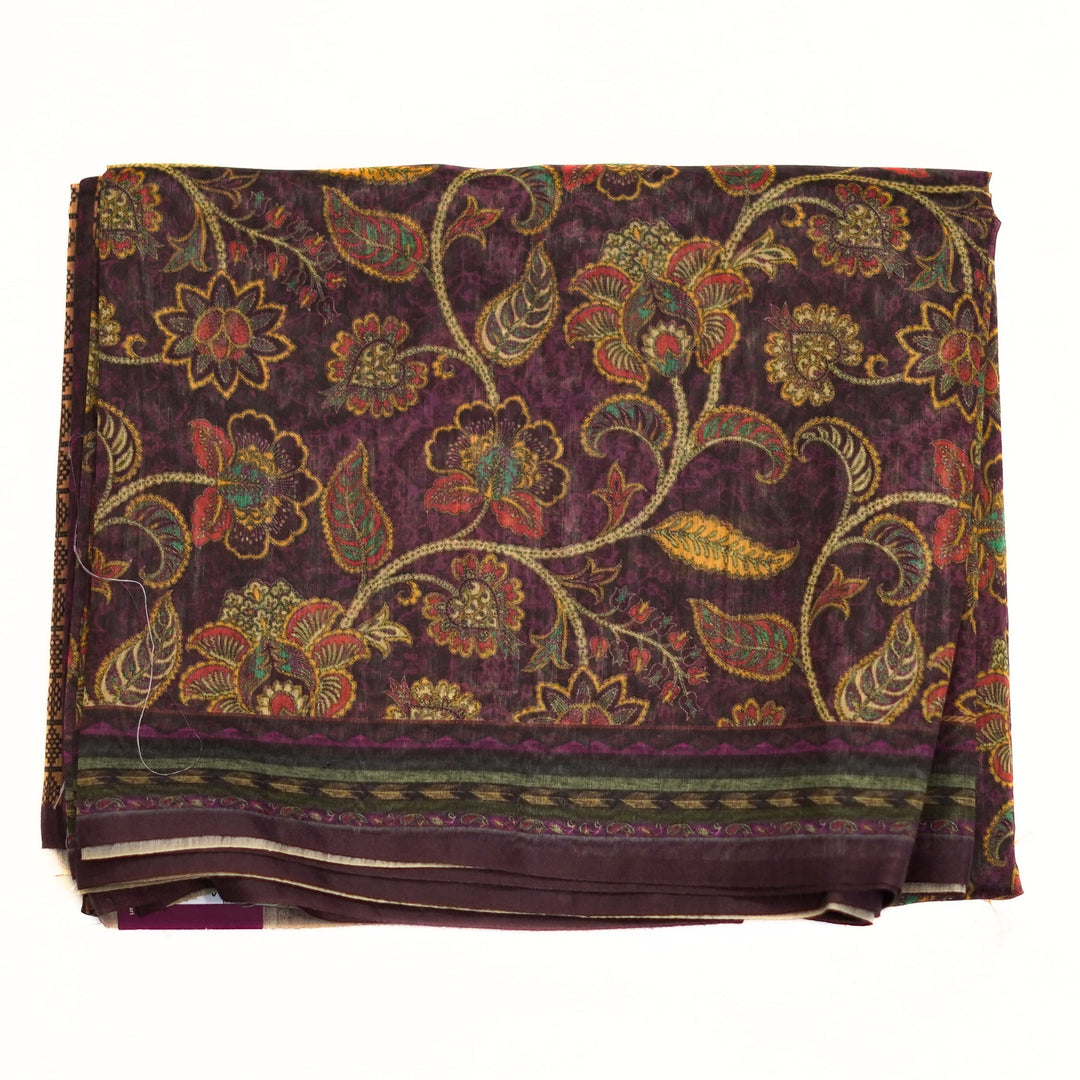 Tussar saree with kalamkari print all over saree and great pallu.