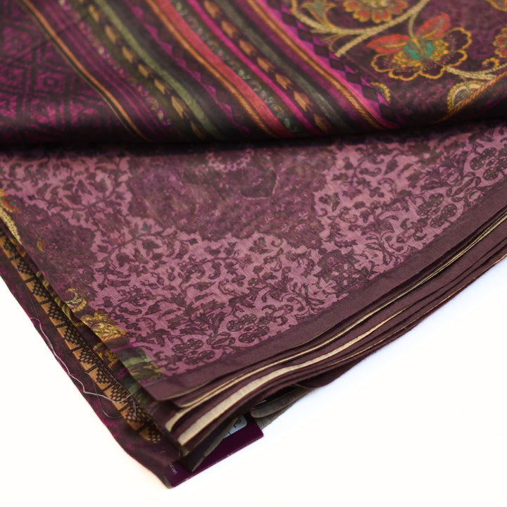 Tussar saree with kalamkari print all over saree and great pallu.