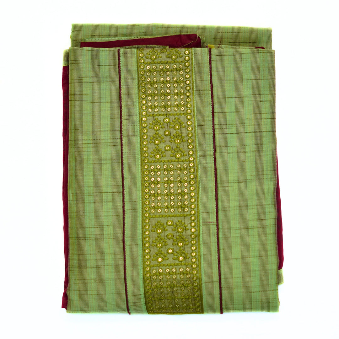 Cotton top with yoke, with cotton printed dhupatta.