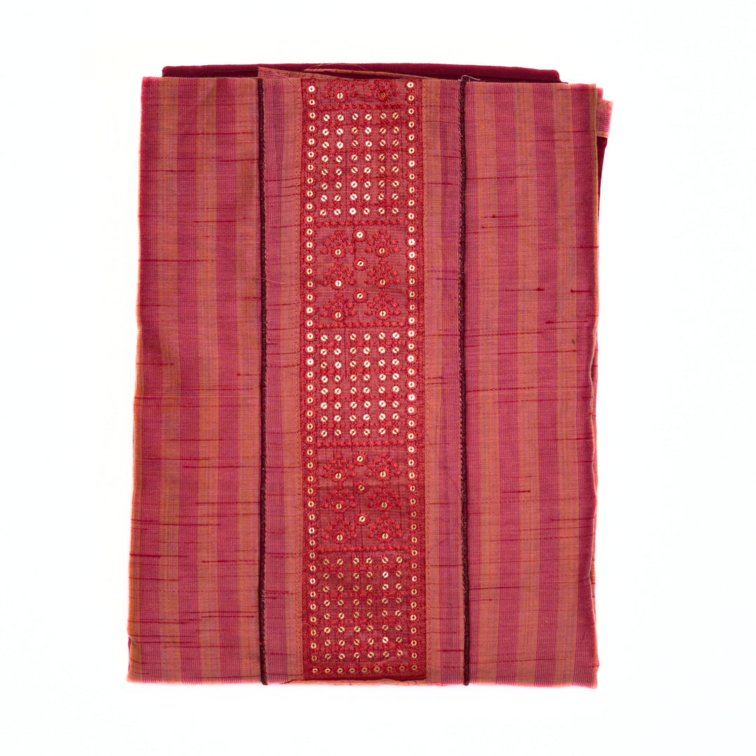 Cotton top with yoke, with cotton printed dhupatta.