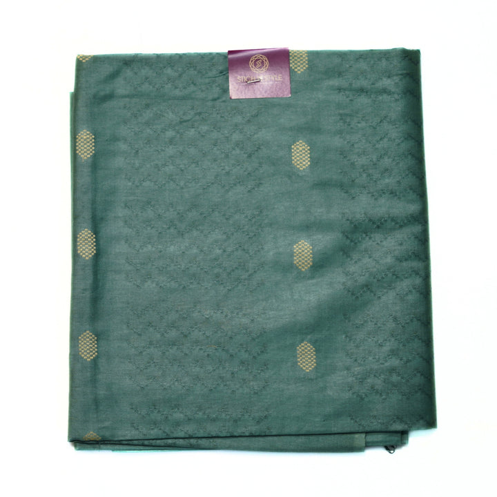 Jute silk salwar with weaving design and butta all over.