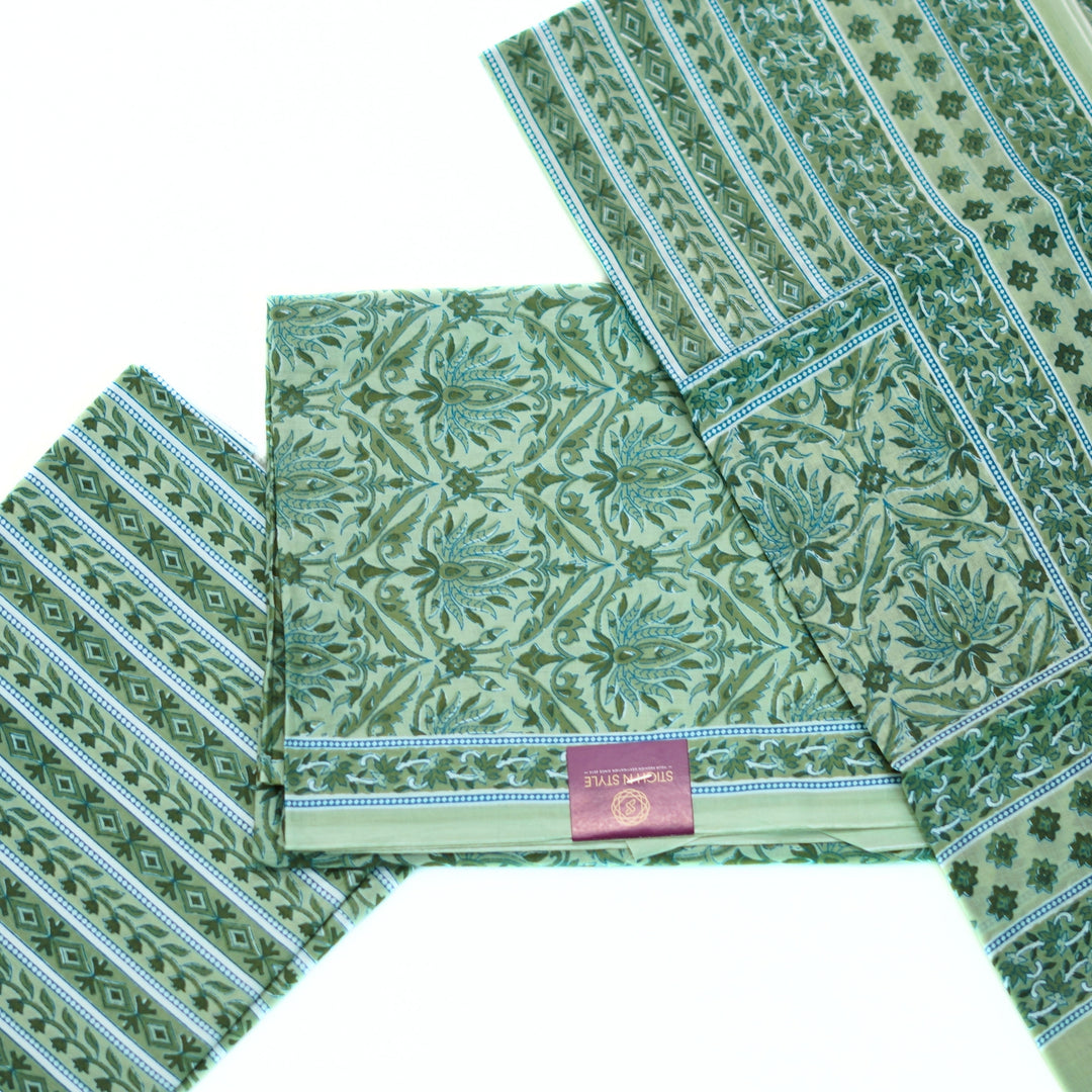 Regular full cotton salwar set with all over printed.