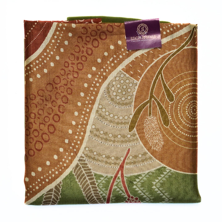 Digital printed tussar salwar and dhupatta.