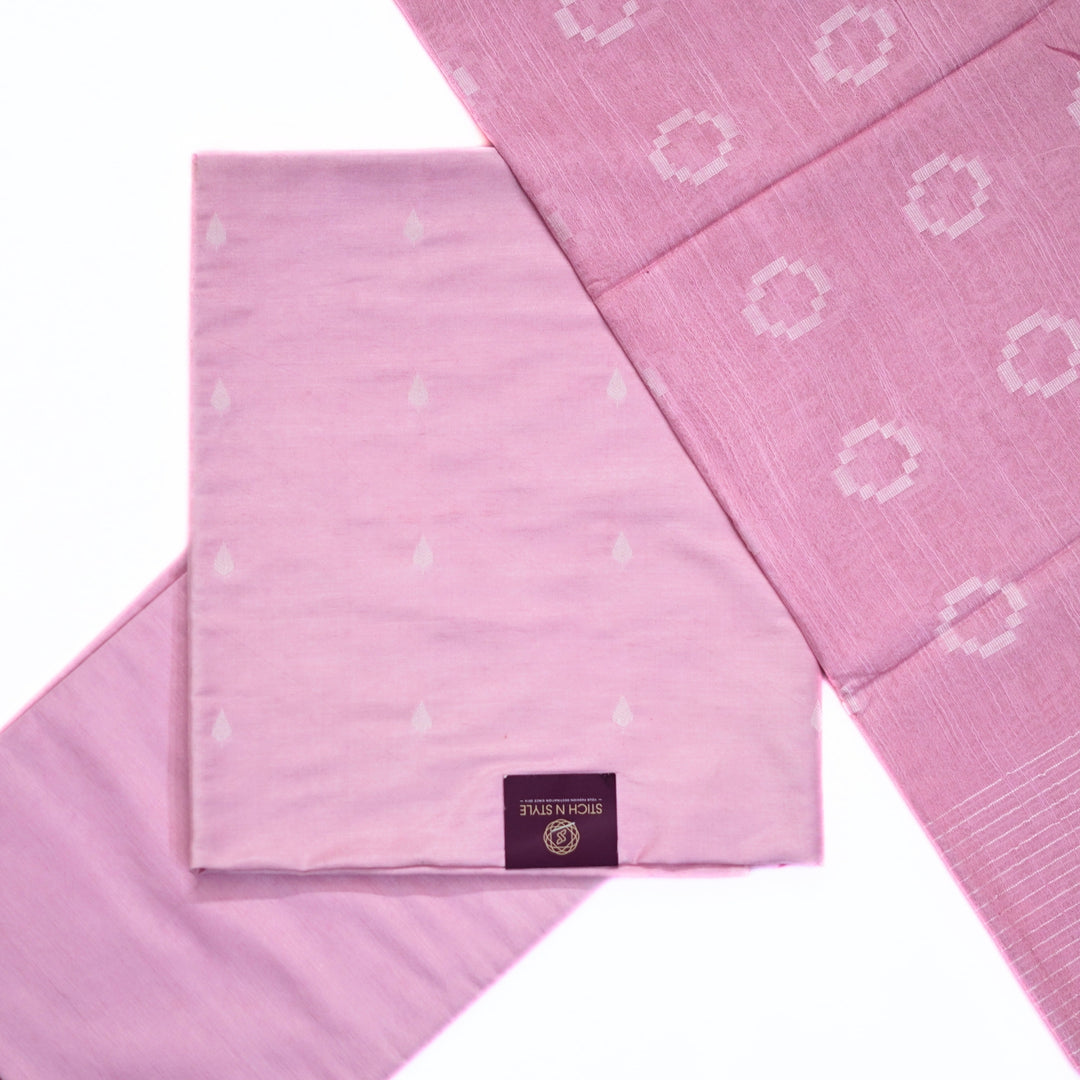 Jute silk salwar with all over print and jute weaving dhupatta.