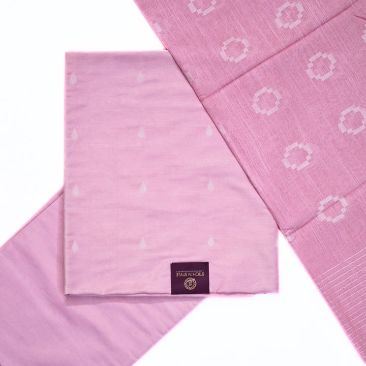 Jute silk salwar with all over print and jute weaving dhupatta.