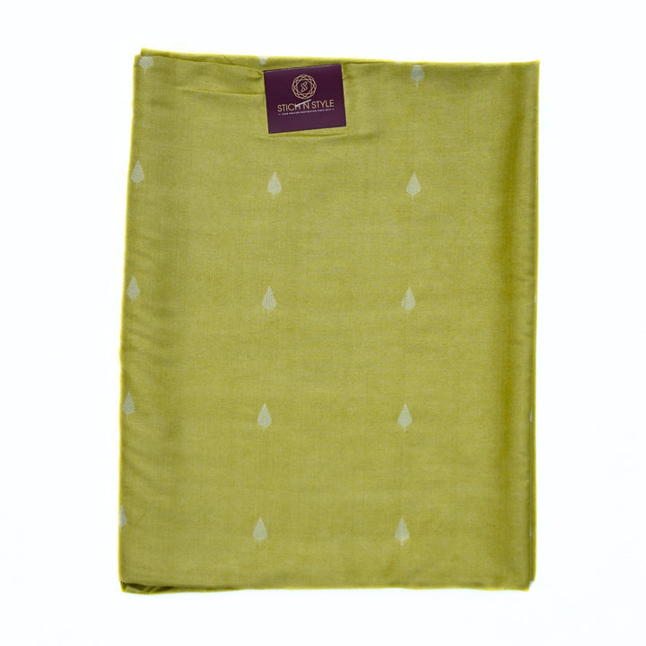 Jute silk salwar with all over print and jute weaving dhupatta.