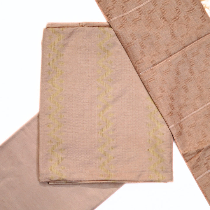 Jute silk salwar with all over weaving with beautiful weaving dhupatta.