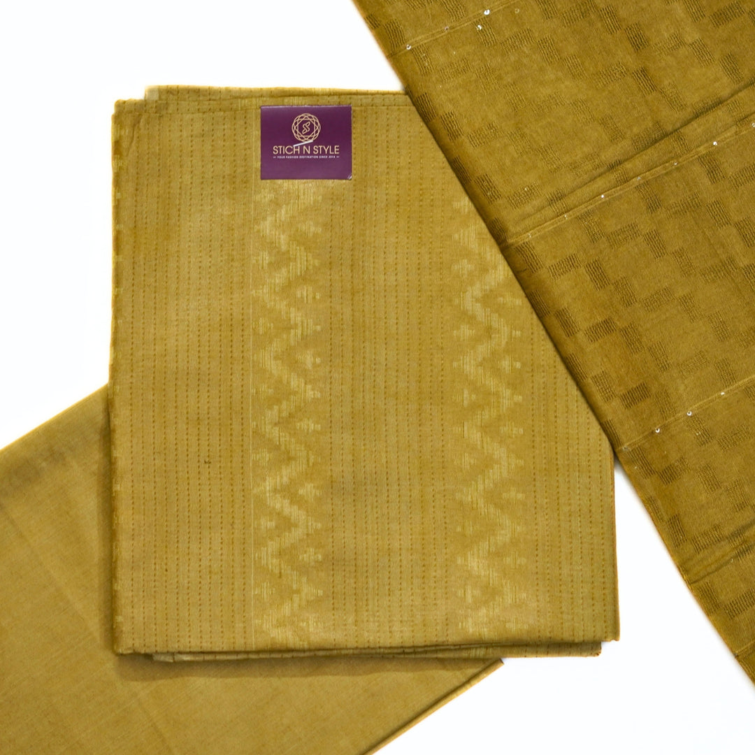 Jute silk salwar with all over weaving with beautiful weaving dhupatta.