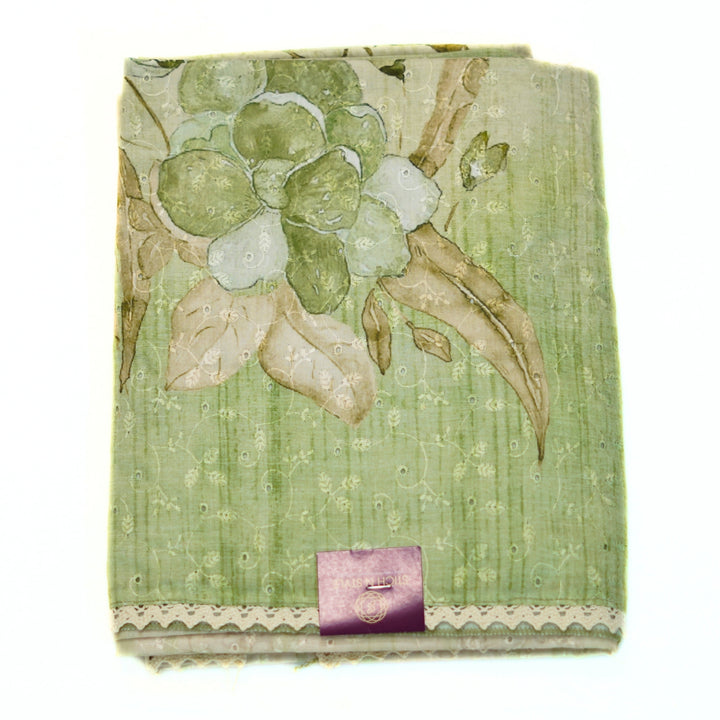 Hakkoba cotton printed salwar, with lace work dhupatta.